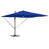vidaXL Roma Parasol Blauw 286 x 284 x 270 cm Aluminium en Polyester