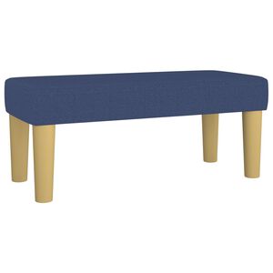vidaXL Bankje 70x30x30 cm stof blauw