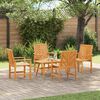 vidaXL Tuin loungeset 5 pcs Bruin Massief Acaciahout