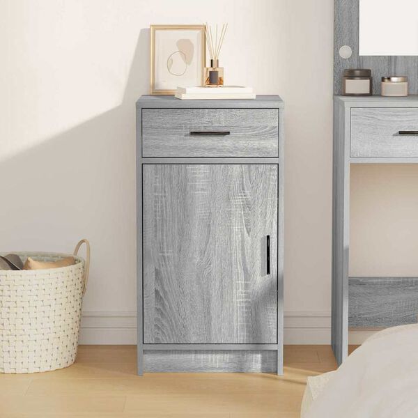 vidaXL Dressoir met lade Grijs sonoma 40 x 40,5 x 75 cm Bewerkt hout