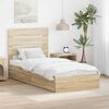 vidaXL Opslag bed met hoofdeinde Sonoma Eiken 90 x 200 cm Bewerkt hout