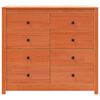 vidaXL Dressoir 100x40x90 cm massief grenenhout wasbruin