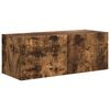 vidaXL TV Wandkast 78,5 x 31 x 29,5 cm Gerookt eiken Bewerkt hout