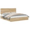 vidaXL Opslag bed met lade Sonoma Eiken 180 x 200 cm Bewerkt hout