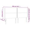 vidaXL Hoofdbord donkergroen 180x5x118/128 cm fluweel