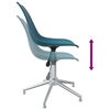 vidaXL Eetkamerstoelen draaibaar 2 st PP turquoise