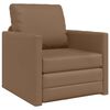 vidaXL Slaapbank vloermodel 2-in-1 112x174x55 cm kunstleer cappuccino