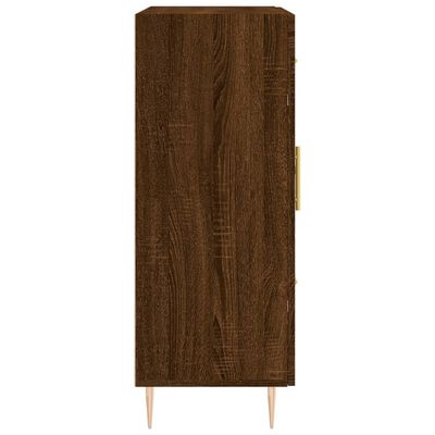 vidaXL Dressoir 69,5x34x90 cm bewerkt hout bruin eikenkleur