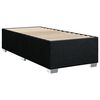 vidaXL Boxspring met matras stof zwart 80x200 cm