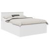 vidaXL Bedframe met hoofdeinde Wit 160 x 200 cm Bewerkt hout