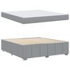 vidaXL Bedframe met matras Lichtgrijs 180 x 200 cm Stof