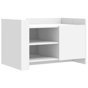 vidaXL Salontafel 80x50x50 cm bewerkt hout wit