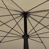 vidaXL Parasol met paal 200x130 cm taupe