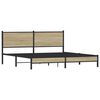 vidaXL Bedframe zonder matras metaal sonoma eikenkleurig 160x200 cm