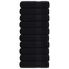 vidaXL Douchehanddoeken FROGN 10 st 70x140 cm 360 g/m&sup2; zwart