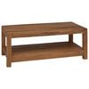 vidaXL Salontafel Naturel 100 x 50 x 40 cm Massief Teakhout