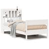 vidaXL Bed met boekenkast zonder matras grenenhout wit 75x190 cm