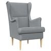 vidaXL Fauteuil Lichtgrijs Stof