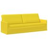 vidaXL 3-zits bank Lichtgeel 220 x 81 x 82 cm Stof