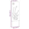 vidaXL Tuin Privacy Screen Fretwerk Roestig 50 x 140 cm Cortenstaal