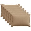 vidaXL Kussensloop 6 st HOUTEN Bruin 50 x 75 cm corduroy
