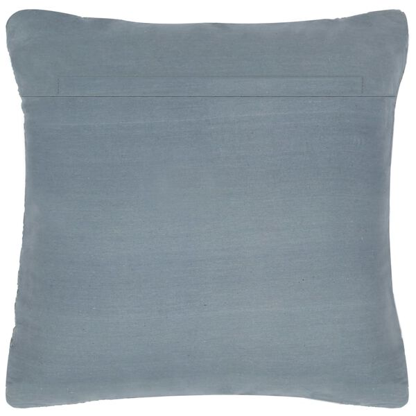 vidaXL Kussen chindi 60x60 cm leer en katoen grijs
