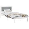 vidaXL Bedframe Lichtgrijs 90 x 190 cm Massief grenenhout