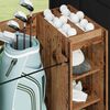 vidaXL Golfkast met wiel Effen Oudhout 120 x 45 x 98 cm