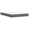 vidaXL Boxspring met matras fluweel donkergrijs 160x200 cm