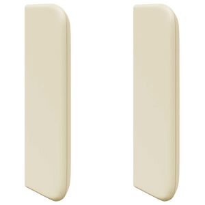 vidaXL Hoofdbord oor Cr&egrave;me 40,5 x 40,5 x 4 cm PVC