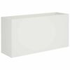 vidaXL Plantenbak Wit 100 x 30 x 50 cm Koudgewalst staal