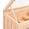 vidaXL Hamsterkooi 60x35,5x42 cm massief vurenhout
