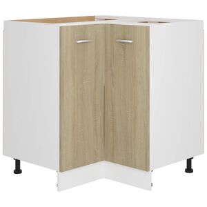 vidaXL Hoekonderkast Lyon 75,5x75,5x81,5 cm sonoma eikenkleurig