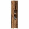 vidaXL Badkamerkast 30x30x183,5 cm bewerkt hout oud houtkleurig