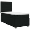 vidaXL Boxspringbed met matras met hoofdeinde Zwart 80 x 200 cm Stof