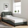 vidaXL Bedframe zonder matras "Hvar" 90x190 cm stof donkergrijs