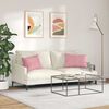 vidaXL Sofa Kussens 2 stuks Roze 60 x 40 cm Cordstof