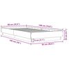 vidaXL Bedframe zonder matras hout gerookt eikenkleurig 90x190 cm