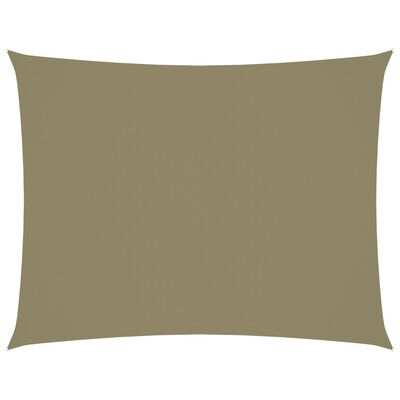 vidaXL Zonnescherm rechthoekig 5x7 m oxford stof beige