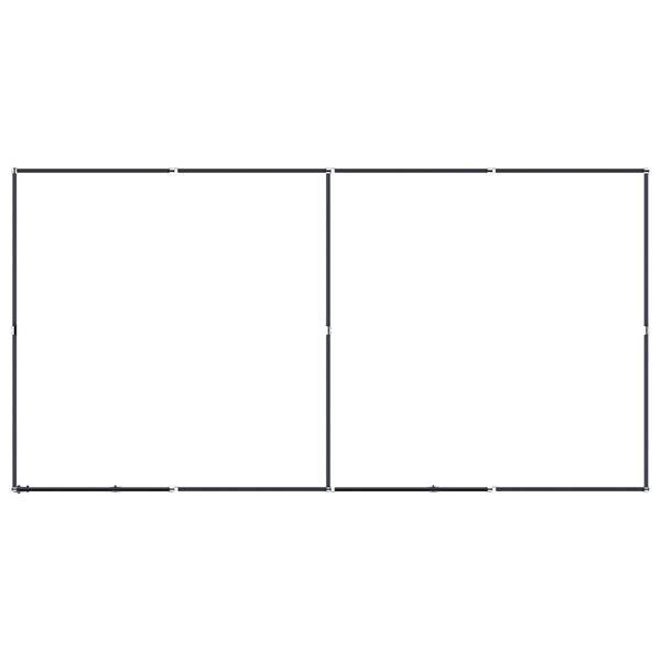 vidaXL Hondenkennel 7,37 m&sup2; staal