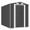 vidaXL Tuinschuur 192x274x223 cm gegalvaniseerd staal antracietkleurig