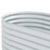 vidaXL Plantenbak verhoogd 160x80x81 cm gegalvaniseerd staal zilver