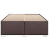 vidaXL Bedframe zonder matras stof donkerbruin 140x190 cm