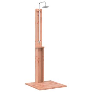 vidaXL Buitendouche 206 cm Massief Douglas hout en roestvrij staal