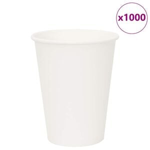 vidaXL Papieren koffiekopjes 1000 st 12oz 300 ml wit