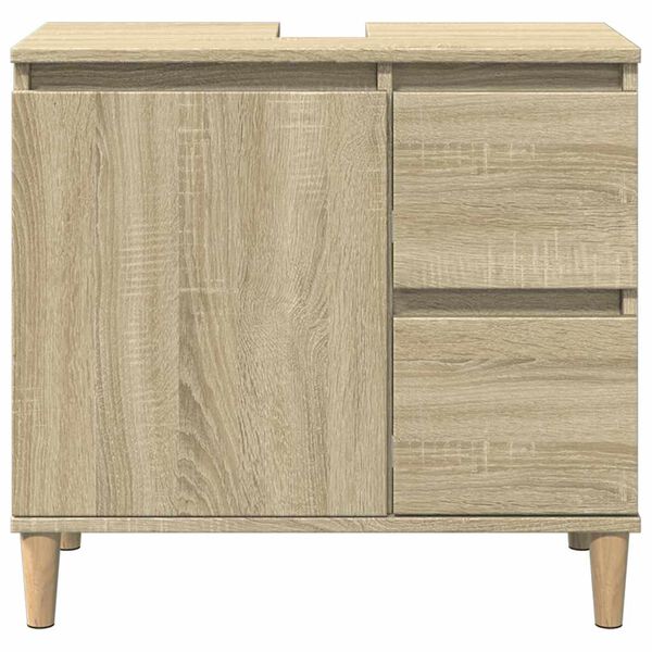 vidaXL Badkamerkast 65x33x60 cm bewerkt hout sonoma eikenkleurig