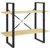vidaXL Boekenkast met 2 schappen 80x30x70 cm massief grenenhout