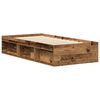 vidaXL Bedframe zonder matras 100x200 cm bewerkt hout oud hout