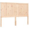 vidaXL Bedframe met hoofdbord massief hout