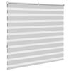 vidaXL Zebra rolgordijn 160x150 cm stofbreedte 155,9 cm lichtgrijs
